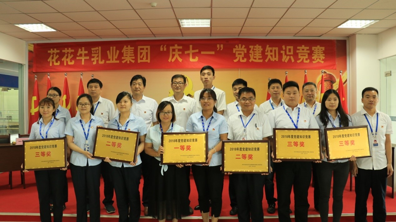 知识竞赛争先锋   比学赶超展风采 —— 花花牛乳业集团党委举办庆 “七一”党建知识竞赛